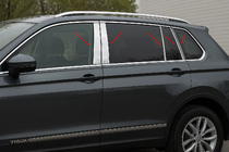 Volkswagen Tiguan 2016–2023 Letvice stebričkov vrat (10 kos, nerjaveče jeklo) fotografija 1
