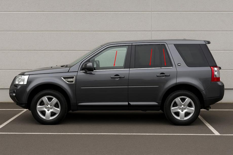 Land Rover Freelander II 2006–2014 Okenske obrobe (6 kos, nerjaveče jeklo) Image
