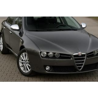 Pokrovi ogledal (2 kos, nerjaveče jeklo) Carmos Alfa Romeo 159 2005–2011 fotografija 1