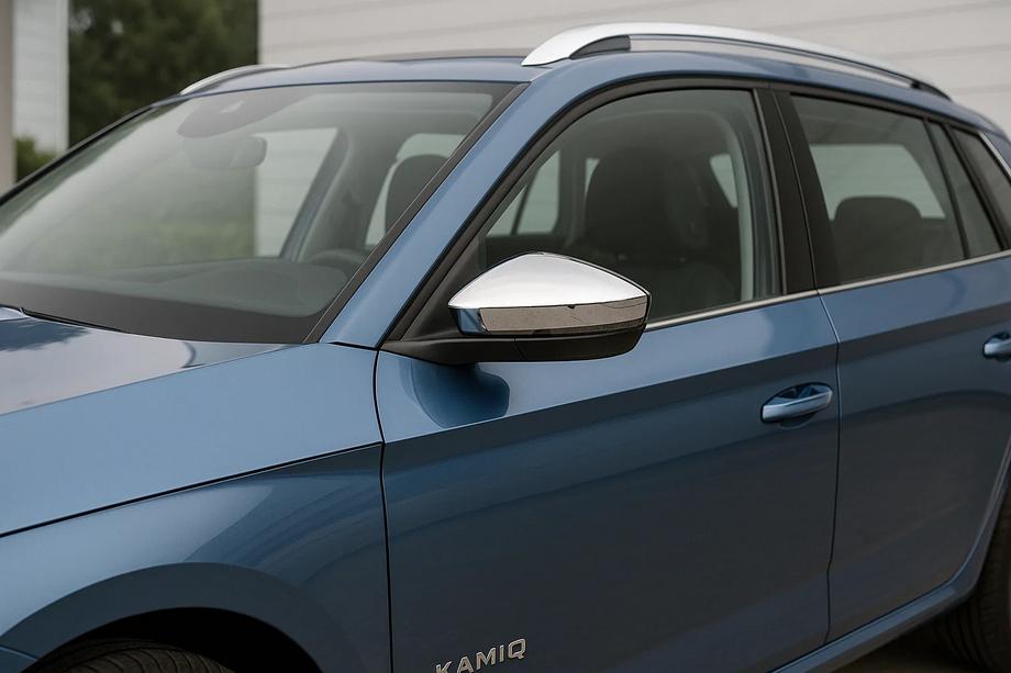 Skoda Kamiq 2019– Pokrovi ogledal (2 kos, nerjaveče jeklo) Carmos Image