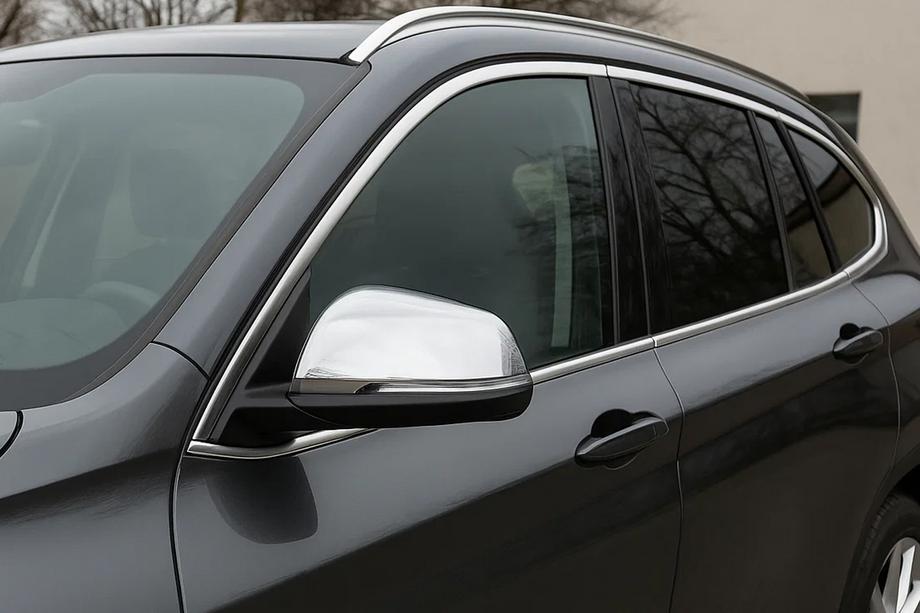 BMW X1 F48 2015–2022 Pokrovi ogledal (2 kos, nerjaveče jeklo) Carmos Image