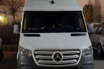 Mercedes Sprinter W907/W910 2018– Senčnik za vetrobransko steklo na okvirju (Bel, 5 mm) fotografija 4