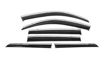 Toyota Land Cruiser Prado 150 2009–2023 Okenski vetrni deflektorji s kromiranim okrasnim trakom Niken Luxury (6 kos) fotografija 2