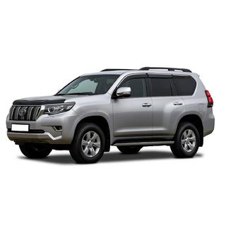 Okenski vetrni deflektorji s kromiranim okrasnim trakom Niken Luxury (6 kos) Toyota Land Cruiser Prado 150 2009–2023 fotografija 1