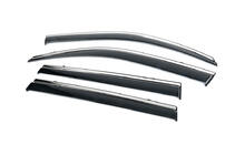 Toyota Land Cruiser Prado 150 2009–2023 Vetrni deflektorji oken s kromom (4 kos, Niken) fotografija 2
