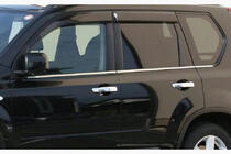Nissan X-trail T31 2007–2014 B-izdelki Zunanje kromirane okenske letve Carmos fotografija 1