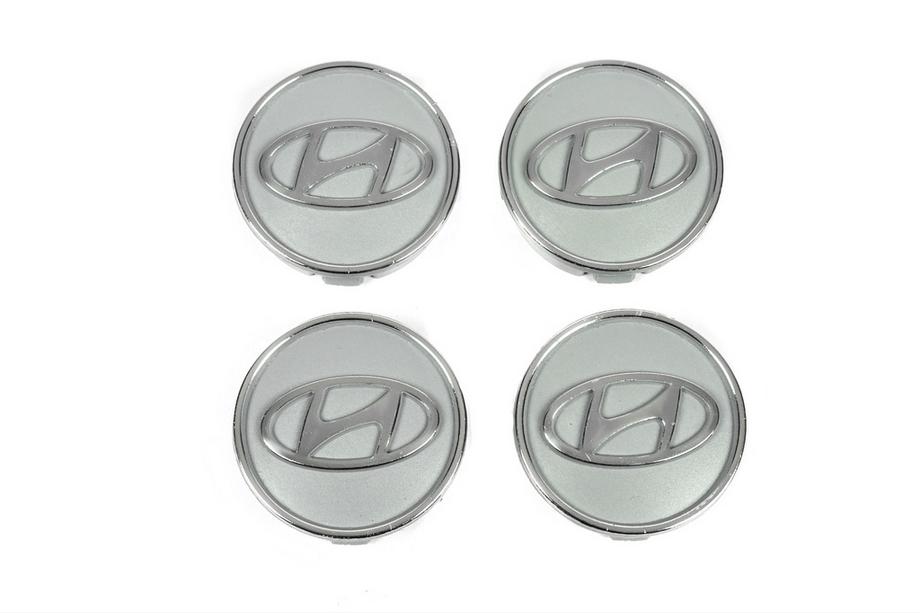 Hyundai Sivi sredinski pokrovčki platišč hyun60tur-sir (59 mm / 55 mm, 4 kosi) Image