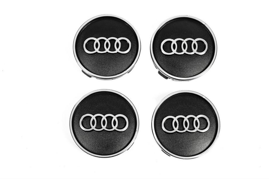 Audi Sredinski pokrovčki platišč črni au5955 (59 mm na 55 mm, 4 kos) Image
