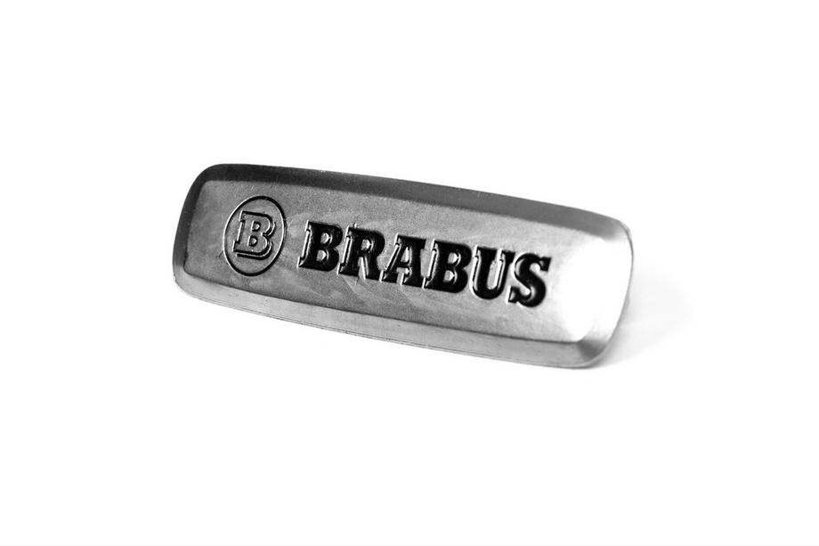 Mercedes-Benz Brabus aluminijasta ploščica za avtomobilske preproge (1 kos) Fotografija 2