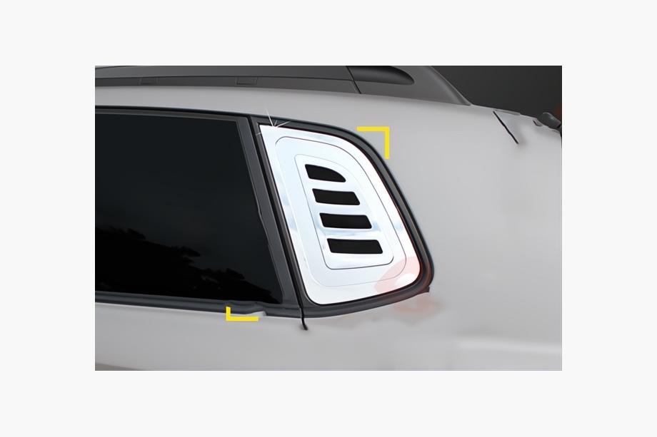Hyundai Tucson JM 2004– Kromirane letvice za trikotna stekla (2 kos, ABS) Image