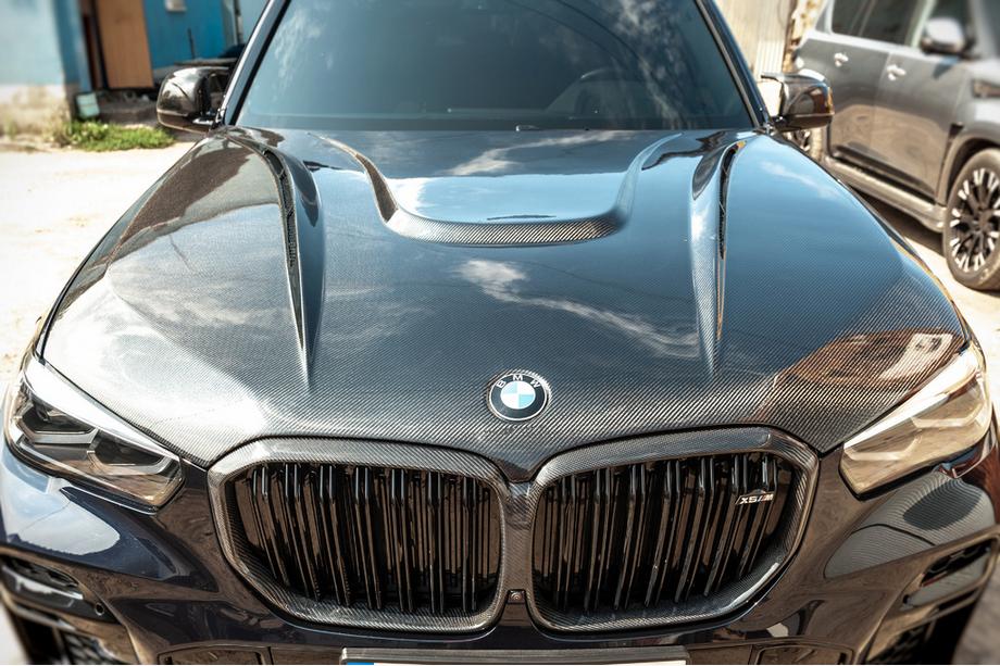 BMW X5 G05 2019–2026 Karbon pokrov motorja V1 (G05/F95) Fotografija 2