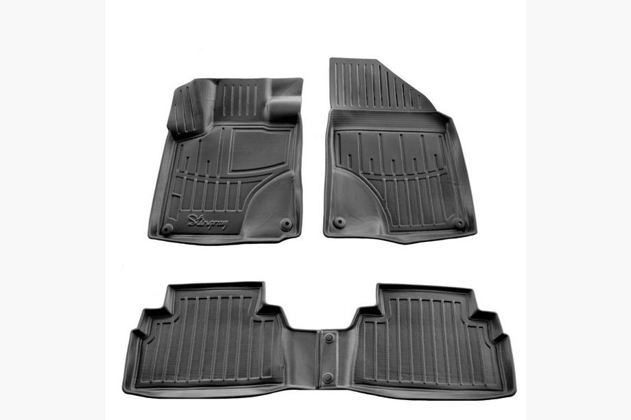 Geely Binyue/Coolray 2018– Stingray 3D gumijasti tepihi za kabino (4 kosi) Image