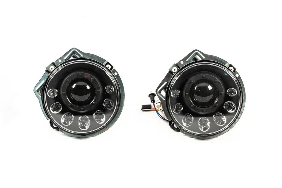 Mercedes G razred W463 1990–2018 Sprednji žarometi Manor Black LED (2006-2017) Image