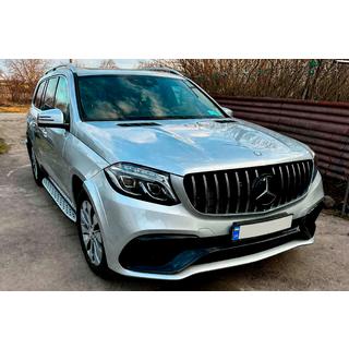 Sprednja emblema pod steklom, črn okvir A0008880111 (za GLS) fotografija 4