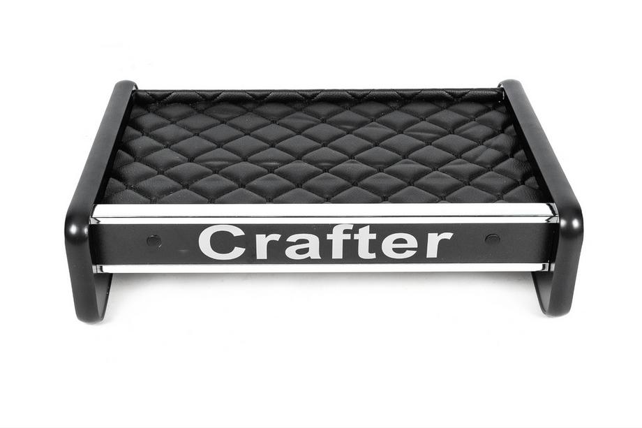 Volkswagen Crafter 2016– Polica za armaturno ploščo (črna s črnim šivom) Image