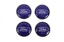 Ford Sredinske kapice za platišča 53/51 mm modre frd5351bl (4 kos) fotografija 1