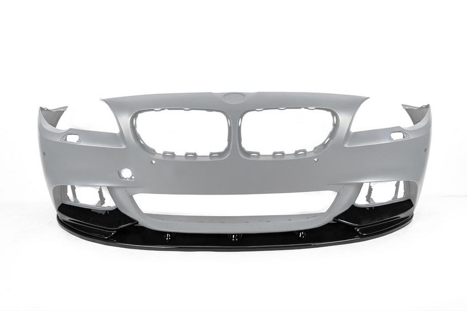 BMW serija 5 F10/F11 2010–2016 Lip spojler sprednjega odbijača DPT Lip V-2 (za M-Performance, črna visok sijaj) Fotografija 3