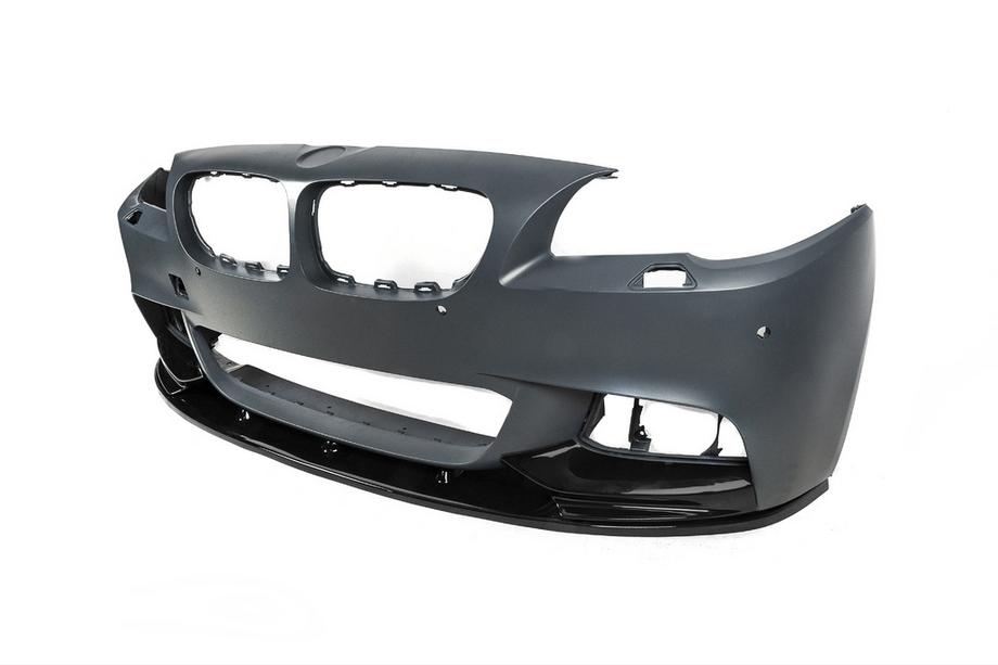 BMW serija 5 F10/F11 2010–2016 Lip spojler sprednjega odbijača DPT Lip V-2 (za M-Performance, črna visok sijaj) Fotografija 12