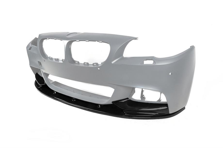 BMW serija 5 F10/F11 2010–2016 Lip spojler sprednjega odbijača DPT Lip V-2 (za M-Performance, črna visok sijaj) Fotografija 9