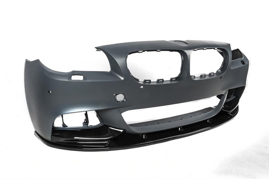 BMW serija 5 F10/F11 2010–2016 Lip spojler sprednjega odbijača DPT Lip V-2 (za M-Performance, črna visok sijaj) Fotografija 13