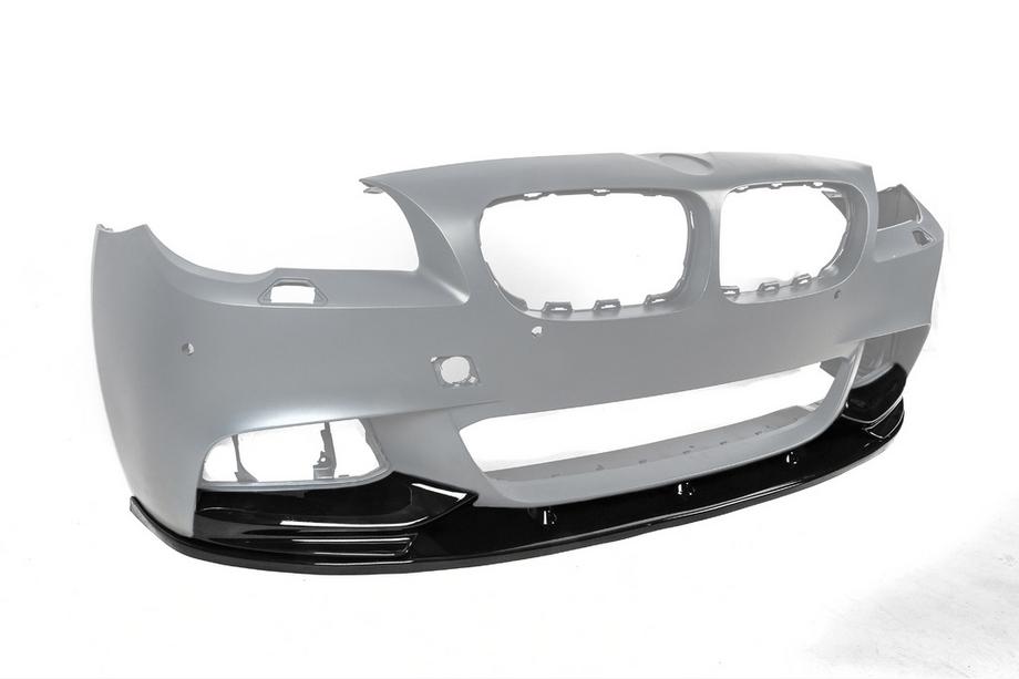 BMW serija 5 F10/F11 2010–2016 Lip spojler sprednjega odbijača DPT Lip V-2 (za M-Performance, črna visok sijaj) Fotografija 8