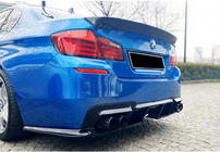BMW serija 5 F10/F11 2010–2016 Zadnji difuzor DPT V-1 (za M-Performance, sijaj črna) fotografija 6