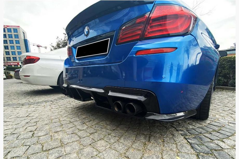 BMW serija 5 F10/F11 2010–2016 Zadnji difuzor DPT V-1 (za M-Performance, sijaj črna) Image