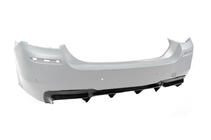 BMW serija 5 F10/F11 2010–2016 Zadnji difuzor DPT V-2 (za M-Performance, sijajno črn) fotografija 2