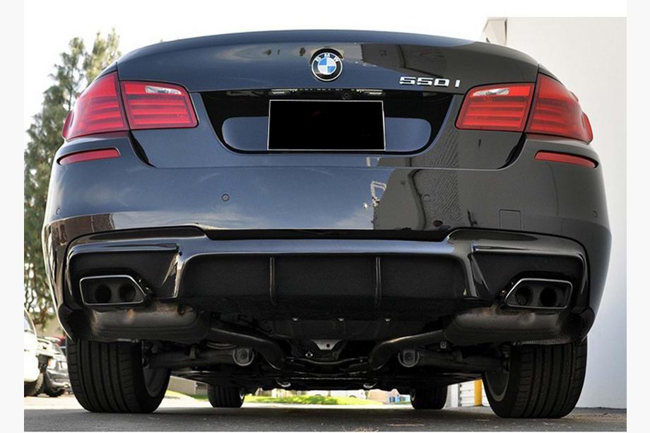 BMW serija 5 F10/F11 2010–2016 Zadnji difuzor DPT V-2 (za M-Performance, sijajno črn) Image