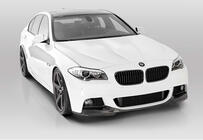 BMW serija 5 F10/F11 2010–2016 Lip spojler prednjega odbijača DPT Lip V-3 (za M-Performance, sijajno črna) fotografija 4