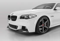 BMW serija 5 F10/F11 2010–2016 Lip spojler prednjega odbijača DPT Lip V-3 (za M-Performance, sijajno črna) fotografija 1