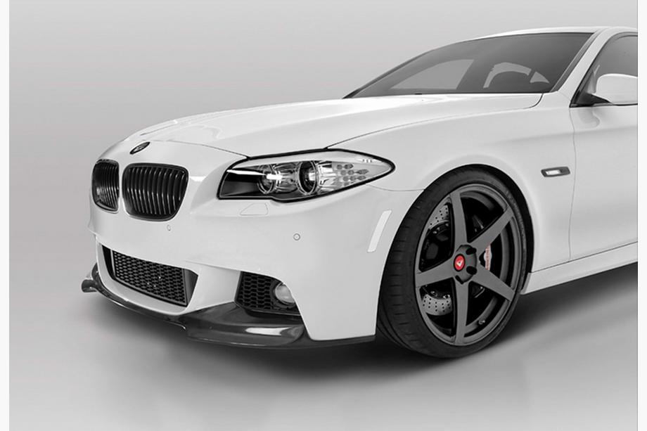 BMW serija 5 F10/F11 2010–2016 Lip spojler prednjega odbijača DPT Lip V-3 (za M-Performance, sijajno črna) Image