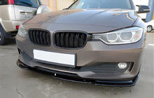 BMW serija 3 F30/F31 2012–2019 DPT Lip spojler (lip) za sprednji odbijač za serijsko različico (2015-2018, sijajno črna) fotografija 3