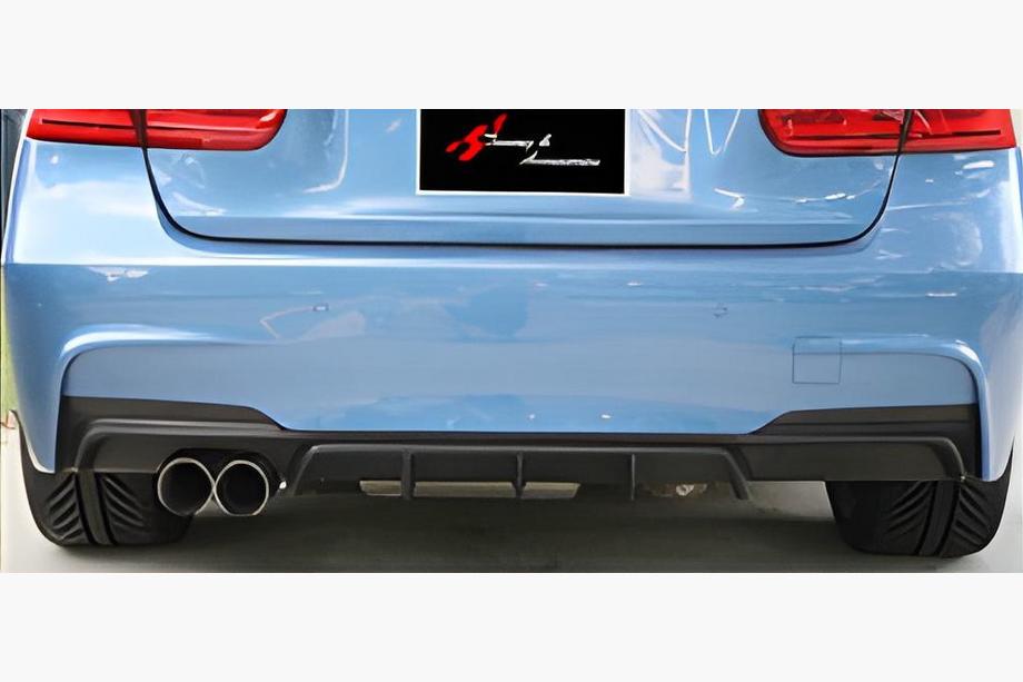 BMW serija 3 F30/F31 2012–2019 Zadnji difuzor DPT V-1 (za M Performance, sijajno črna) Image