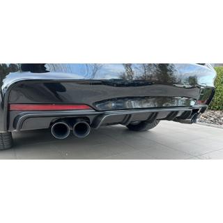 Zadnji difuzor DPT V-3 (za M Performance, črna visok sijaj) BMW serija 3 F30/F31 2012–2019 fotografija 1