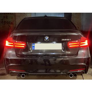 Zadnji difuzor DPT V-3 (za M Performance, črna visok sijaj) BMW serija 3 F30/F31 2012–2019 fotografija 3