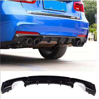 Zadnji difuzor DPT V-3 (za M Performance, črna visok sijaj) BMW serija 3 F30/F31 2012–2019 fotografija 4