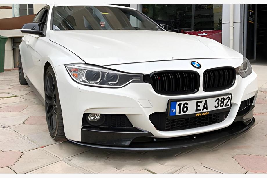 BMW serija 3 F30/F31 2012–2019 DPT Lip spojler ustnice sprednjega odbijača (za M-Performance, sijajno črna) Image