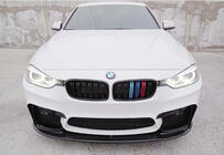 BMW serija 3 F30/F31 2012–2019 DPT Lip V-1 lip za sprednji odbijač (za M3, sijajno črna) fotografija 1