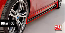 BMW serija 3 F30/F31 2012–2019 Obloge pragov DPT V-1 (za M-Sport pragove, črna visok sijaj) fotografija 1