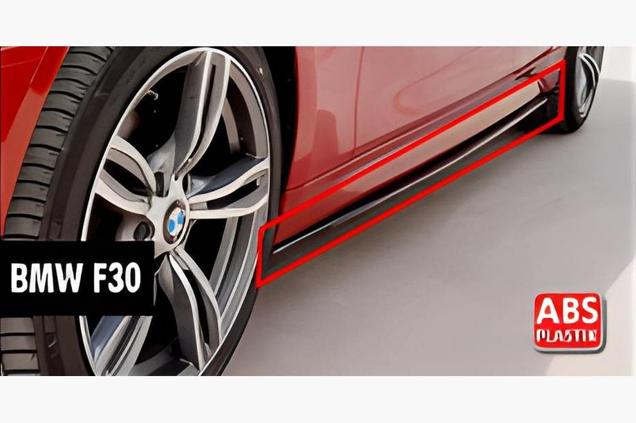 BMW serija 3 F30/F31 2012–2019 Obloge pragov DPT V-1 (za M-Sport pragove, črna visok sijaj) Image