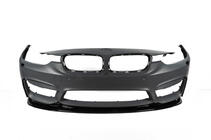 BMW serija 3 F30/F31 2012–2019 DPT Lip V-2 lip spojler sprednjega odbijača (Za M3, črna sijaj) fotografija 8