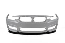 BMW serija 3 F30/F31 2012–2019 DPT Lip V-2 lip spojler sprednjega odbijača (Za M3, črna sijaj) fotografija 2
