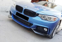 BMW serija 4 F32/F33/F36 2012–2020 Lip sprednjega odbijača DPT Flap V-1 (za M-Technic, sijaj črna) fotografija 3