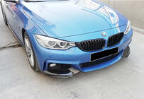 BMW serija 4 F32/F33/F36 2012–2020 Lip sprednjega odbijača DPT Flap V-1 (za M-Technic, sijaj črna) fotografija 4
