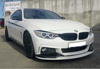 BMW serija 4 F32/F33/F36 2012–2020 Sprednji lip spojler odbijača DPT LIP V-3 (za M-Sport, sijajno črna) fotografija 1