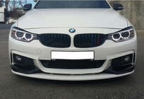 BMW serija 4 F32/F33/F36 2012–2020 Sprednji lip spojler odbijača DPT LIP V-3 (za M-Sport, sijajno črna) fotografija 2
