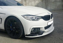 BMW serija 4 F32/F33/F36 2012–2020 Sprednji lip spojler odbijača DPT LIP V-3 (za M-Sport, sijajno črna) fotografija 3