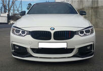 BMW serija 4 F32/F33/F36 2012–2020 Sprednji lip spojler odbijača DPT LIP V-3 (za M-Sport, sijajno črna) fotografija 4