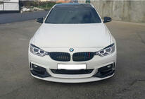 BMW serija 4 F32/F33/F36 2012–2020 Sprednji lip spojler odbijača DPT LIP V-3 (za M-Sport, sijajno črna) fotografija 5
